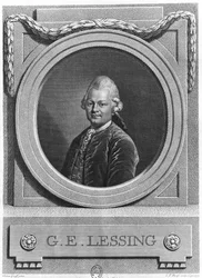 Porträtt av Gotthold Ephraim Lessing (1729-81) graverad av Johann Friedrich Bause (1738-1814) 1772